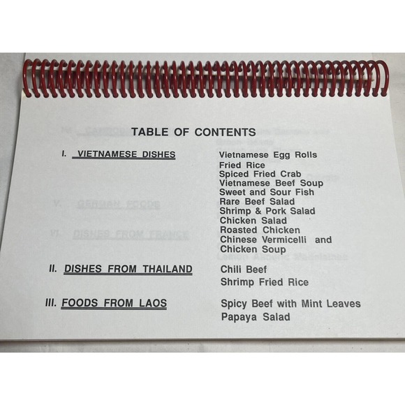 Rare North Dallas High School Multicultural Cookbook English with Translation - Picture 3 of 13